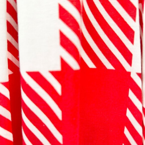 LuLaRoe A-Line Pleated Skirt Womens L Red White Checkered Soft Stretch USA Made - Picture 2 of 8